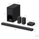 Sony HT-S40R 5.1ch kodukino heliribad koos traadita tagumiste k&otilde;laritega, 600W, USB port, Wi-Fi, Bluetooth, traadita &uuml;hendus