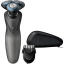 Philips Skustuvas S7960/17, 50min, Li-Ion, 3 peiliai, juodas, drėgnas ir sausas, plaunamas, Bluetooth