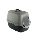 Cat toilet closed Cathy 56x40x40cm grey/green 2198675 STEFANPLAST