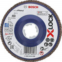 Шлифовальный, лепестковый диск X-LOCK X571 125мм, K40 2608619209 BOSCH