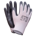 Трикотажные, нейлоновые перчатки с гладким нитриловым покрытием, размер 9