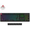 Keychron клавиатура K10X-J1 RGB LED, 104 клавиши, беспроводная и проводная, PBT клавиши, 1000 Гц, черный
