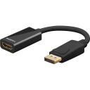 Goobay DisplayPort/HDMI adapteris 67881, 0.1 m, DisplayPort Male, HDMI Female, 4K atbalsts