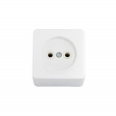 Розетка POLISTIROL v / а, 1в., без заземления, IP44 BYLECTRICA