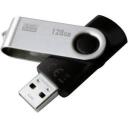 Goodram UTS2 128GB USB atmintinė UTS2-1280K0R11, 128 GB, USB 2.0, 20 MB/s, 5 MB/s, juoda