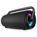 Nešiojamas Bluetooth garsiakalbis 80 W galios su TWS ryšiu IPX5 atsparumu vandeniui ir dinaminiu RGB apšvietimu PS-395 Juodas SV-022815 Sven