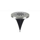 Beper Saules ceļu marķieru lampas P207ILO020, 2x115mm, IP44, melna un sudraba krāsa, integrēts dienas gaismas sensors