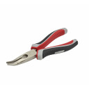 BENT NOSE PLIERS, 200mm, augstas kvalitātes oglekļa tērauds, ergonomiskas TPR rokturi, AW31065, AWTOOLS