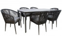 Aiamööbli komplekt ECCO laud ja 6 tooli, K211892, HOME4YOU