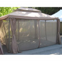 Moskīta tīklu komplekts priekš nojumes LEGEND 3x4m ar plastmasas āķiem 093311 HOME4YOU