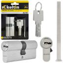 Keltin Цилиндр замка K02673, 30/30 мм, алюминий, ZnAl, 3 ключа, 25000 циклов, винт для крепления в комплекте