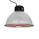 Eurom Partytent Heater 1500 Industrial pakabinamas infraraudonųjų spindulių &scaron;ildytuvas palapinei 1500W IP24 carbon 3 galios lygiai iki 15m2 pilka