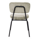 Krēsls KEIU 46x51xH76cm, gaiši bēšs velveta 40884