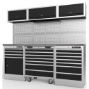 Dirbtuvių spinta, 3 moduliai, nerūdijančio plieno vir&scaron;us, K11360 KAMASA ĮRANKIAI