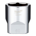 &frac12;&Prime;HROMĒTI UZGRIEŽŅU SKRŪVĒ&Scaron;ANAS UZGAĻI AR ČETRIEM PLAKANIEM&trade; SĀNIEM, 1/2 DRIVE SOCKET METRIC STANDARD - 30 MM, 4932480027 MILWAUKEE