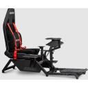 Next Level Racing Lidojuma simulatora kabīne NLR-S018, 153cm, 99cm, 122cm, melna un sarkana, augsta blīvuma putas, ergonomisks