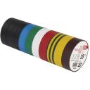 Emos PVC izoliacinė juosta F615992, 10 m, 15 mm, 10 vnt., UV atsparumas, vandens atsparumas, elektrinė izolaicija 40 kV/mm
