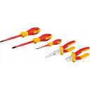 Bosch T&ouml;&ouml;riistade komplekt 1600A02NG2, 5 tk, 2x kruvikeerajat, 1x tangid, VDE sertifitseeritud kuni 1000V