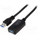 Digitus USB 3.0 aktiivne pikenduskaabel DA-73104, 5m, 5 Gbps, aktiivne kaabel, USB A/USB A M/N