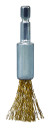 Металлические щетки щеточного типа (с латунным покрытием) 12 мм, с шестигранным хвостовиком 1/4 дюйма.