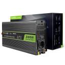Green Cell Muundur INV10, 2000W, 4000W, 12V, 230V, must, &uuml;lekuumenemise kaitse, &uuml;lepinge kaitse