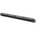 Lanberg &Uuml;henduspaneel 24 porti 1U 19" CAT.5E UTP PPU5-1024-B, 24 RJ-45, 1U, UTP, must