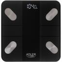Adler | Smart Bathroom Scale | AD 8186b | Maximum weight (capacity) 180 kg | Accuracy 100 g | Body Mass Index (BMI) measuring | Black