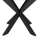 Ēdamistabas galds VANCOUVER D120xH75cm, melns dūmakains ozols 45170