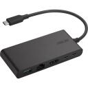 Asus Portide replikator 90XB0820-BDS000, 1xHDMI, 10Gb/s, 100W v&otilde;imsus, must v&auml;rv.