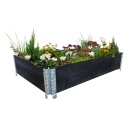 T&otilde;stetud puidust aiapeenar KLASIKA GARDEN, V&auml;rvitud 1200&times;800&times;195 mm 9027