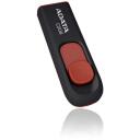 Adata USB флеш-накопитель AC008-64G-RKD 64GB, USB 2.0, черный, красный, слайд-дизайн, Plug and Play