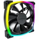 Montech Datora korpuss ventilators AX120 PWM BLACK 3 IN 1, 120mm, 720-1760RPM, 27dB, 3x4PIN, RGB apgaismojums