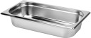 Gastronomiskais konteiners GN 1/3, YG-00272, YATO, nerūsējošā tērauda, 2.5 l, 65 mm, līdz 300 °C, trauku mazgājamā mašīnā mazgājams