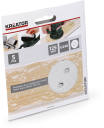 Smilšpapīrs apļveida Ø 125mm, G240, 5 gab., KREATOR, KRT230559, Graudu izmērs (P): 240, Caurumi: 8