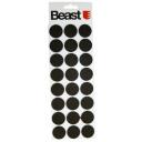 Beast Mēbeļu paliktņi 9056219, 28mm, 3mm, brūna, apaļa, 24gb