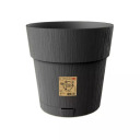 Flower pot with tray Ethica Ø30x29cm grey 2168151 STEFANPLAST