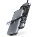 Axagon USB keskjaam HMC-6M2 6in1, 2x USB-A, 1x USB-C PD, 1x HDMI 4K, 1x RJ-45, 18 cm kaabel