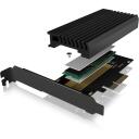 Raidsonic ICY BOX PCIe karte IB-PCI214M2-HSL, PCIe 4.0 x4, M.2 2230/2242/2260/2280, 1 SSD, melna