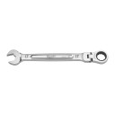 MAX BITE&trade; KOMBINĒTĀ UZGRIEŽŅU ATSLĒGA AR LOKANU GALVU UN SPRŪDRATU, MAXBITE FLEX HEAD RATCHETING SPANNER - METRIC - 17 MM, 4932480190 MILWAUKEE
