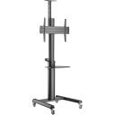 Sbox grīdas/mobilais statīvs FS-446-2, 37-70 collu, 70kg, 600x400, augstuma regulē&scaron;ana 1200-1600mm, kabeļu pārvaldība