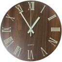Besk Seinal kell 9121375, 30 cm, analoogroomi numbritega, 1 x AA, MDF puidutekstuuriga, helendavad numbrid