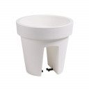 Puķu pods Lofly 24x22cm margām, balts 7071985 PROSPERPLAST