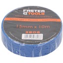Лента изоляционная 15ммх10м, синяя 03-17-0130 FASTER INTERNATIONAL