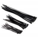 Plastic clamps black 3x120mm (100pcs.) Kreator