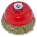 Koniskā birste ar skrūvi M14, 125mm misiņa sari EGA 02-9-3110 FASTER TOOLS