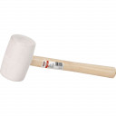 Rubber hammer, white, wooden handle 700g Kreator