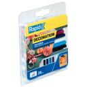 Клеевые стержни 7x94mm, 5 цветов, 125g, RAPID, 5001363, 36 шт., Без растворителей, Высокий уровень смолы