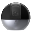 Ezviz E6 CS-E6 Iek&scaron;telpu Panorāmas 5MP 2K Viedā Wi-Fi / LAN 360 Kamera MicroSD / Nakts Redzamība Pelēka