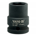 Sitiena muciņa HEX 17.0mm, CrMo, 1/2" YT-1007 YATO