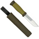 Нож 2000, зеленый, лезвие 109x2.5мм Mora